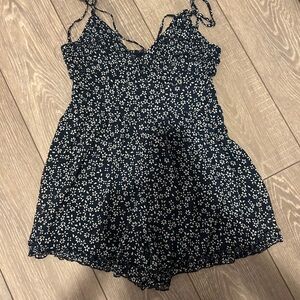 Altar'd State Dark Blue Floral Camisole